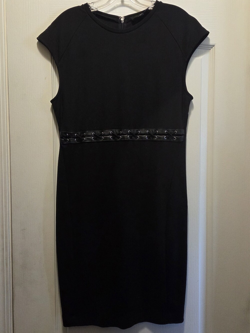 Diesel Black Cap-Sleeve Mini Dress